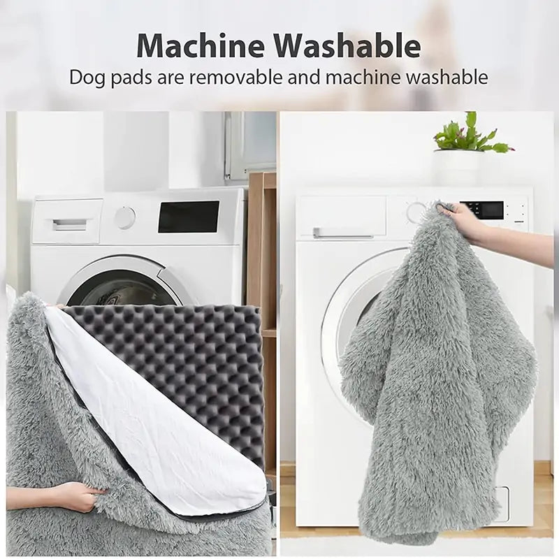 Plush Washable Dog Bed