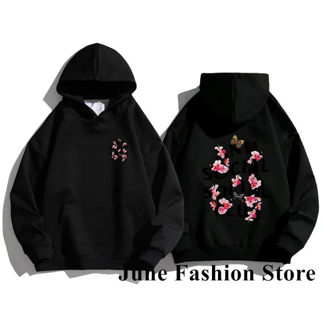 Women's and men's Floral Print Hoodies